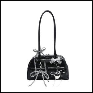 Y2K Bow Shoulder Bag Cute Kawaii Japanese Aesthetic Purse Coquette Chic